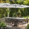 Costway 15FT Double-Sided Patio Market Umbrella Large Crank Handle Vented Outdoor Twin